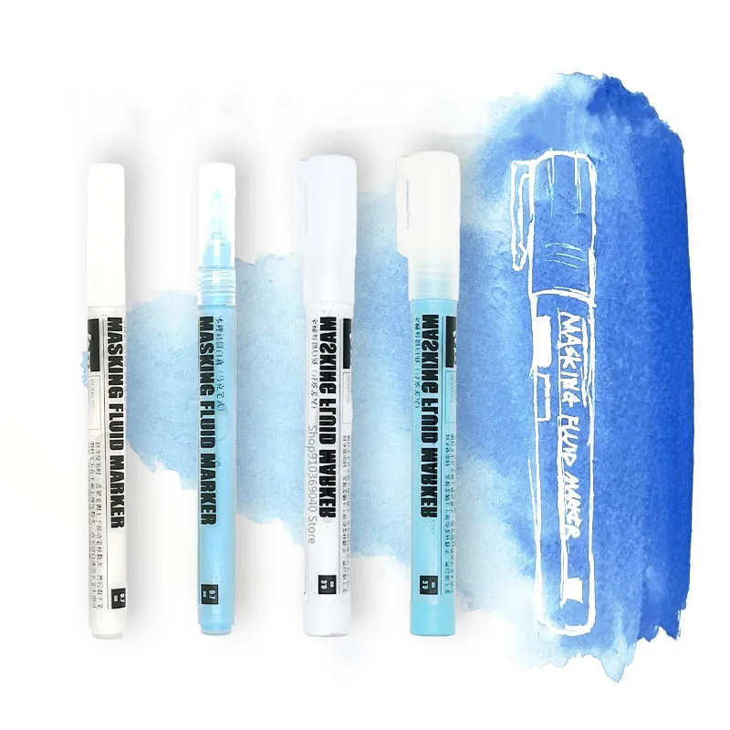 Superior 15/25/85ml White Watercolor Masking Fluid Liquid Pen Gum Art Tools  For Painting Art Supplies