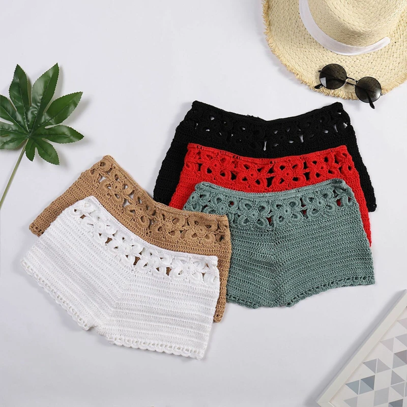 Short En Tricot Crocheté Pour Femme, Pantalon Court Amissié, Vêtements De Plage, Sexy, En Coton, Tendance, Été 8 S518122446Dfd493897A0Ba83Eec9Ca2Ew