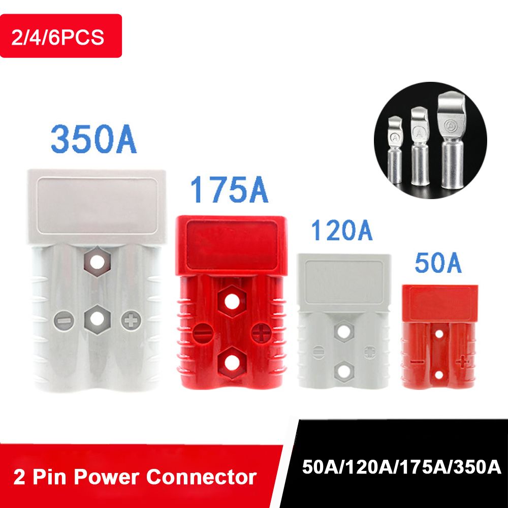 2/4/6PCS 50A 120A 175A 350A Battery Charging Connector 600V High Current Quick Power Plug for Electric Car Battery,Solar Cable