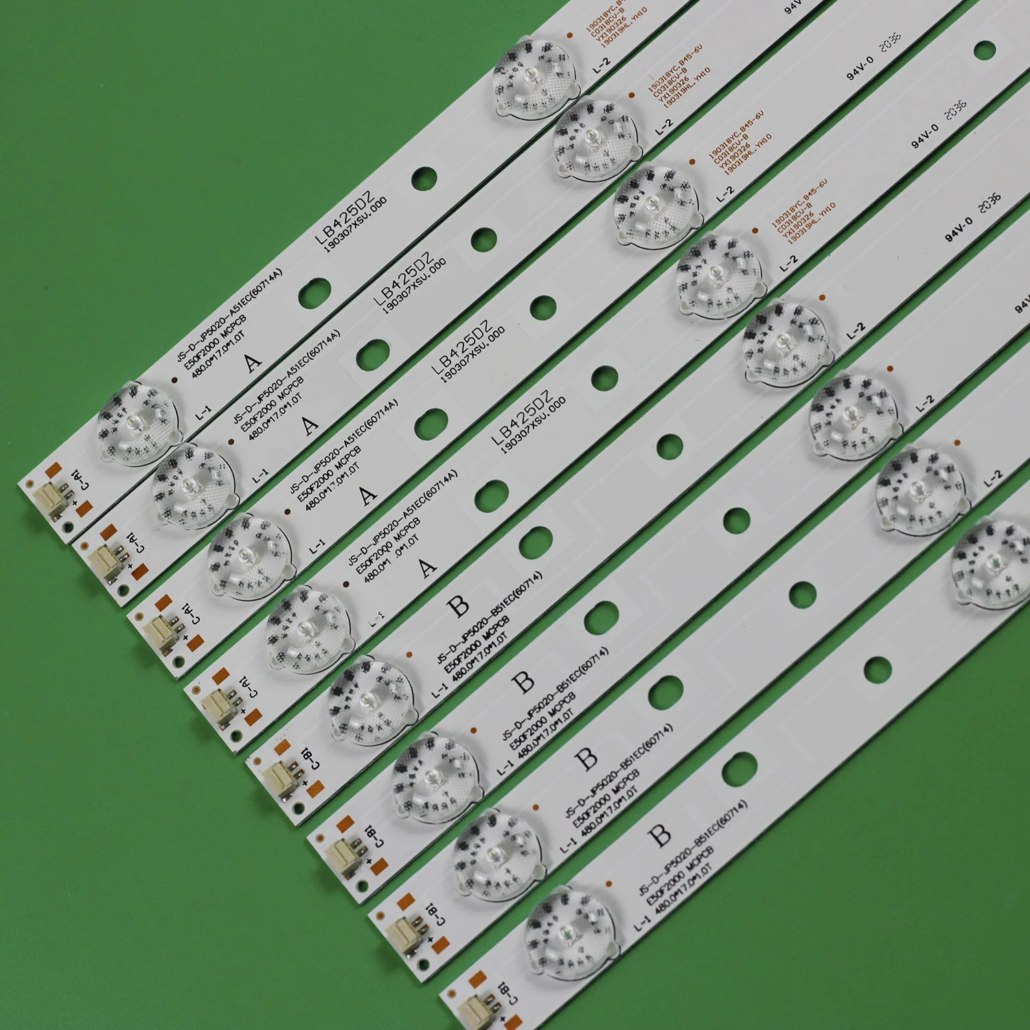 Faixa Led para Js-d-jp5020-a51ec Js-d-jp5020-b51ec E50f2000 Mcpcb D50-f2000 Led50fhds Ms-l0967-r Ms-l0967-l R7250d0401713 - Imagem 2