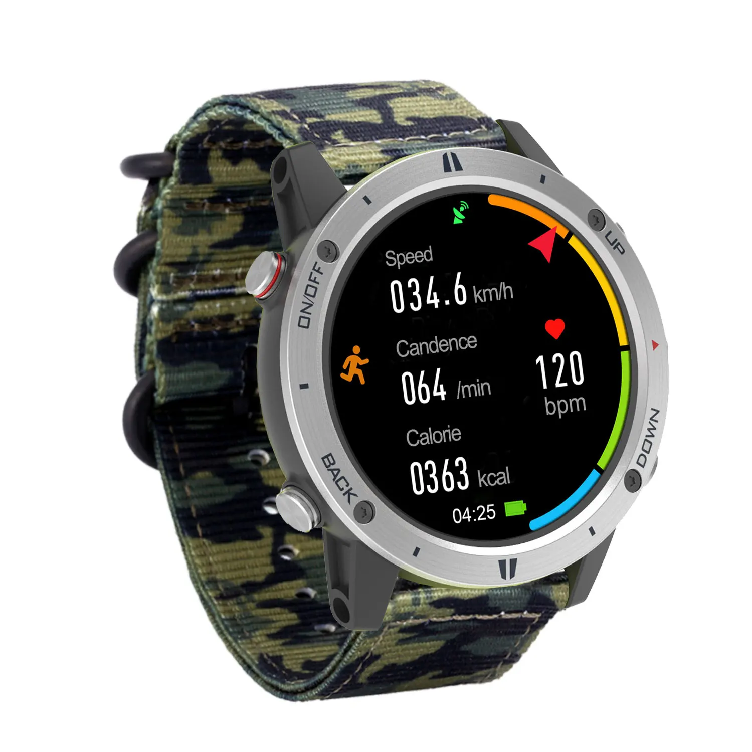 Sunroad New Miltary GPS Sports Watch Men Digital Fitness Tracker