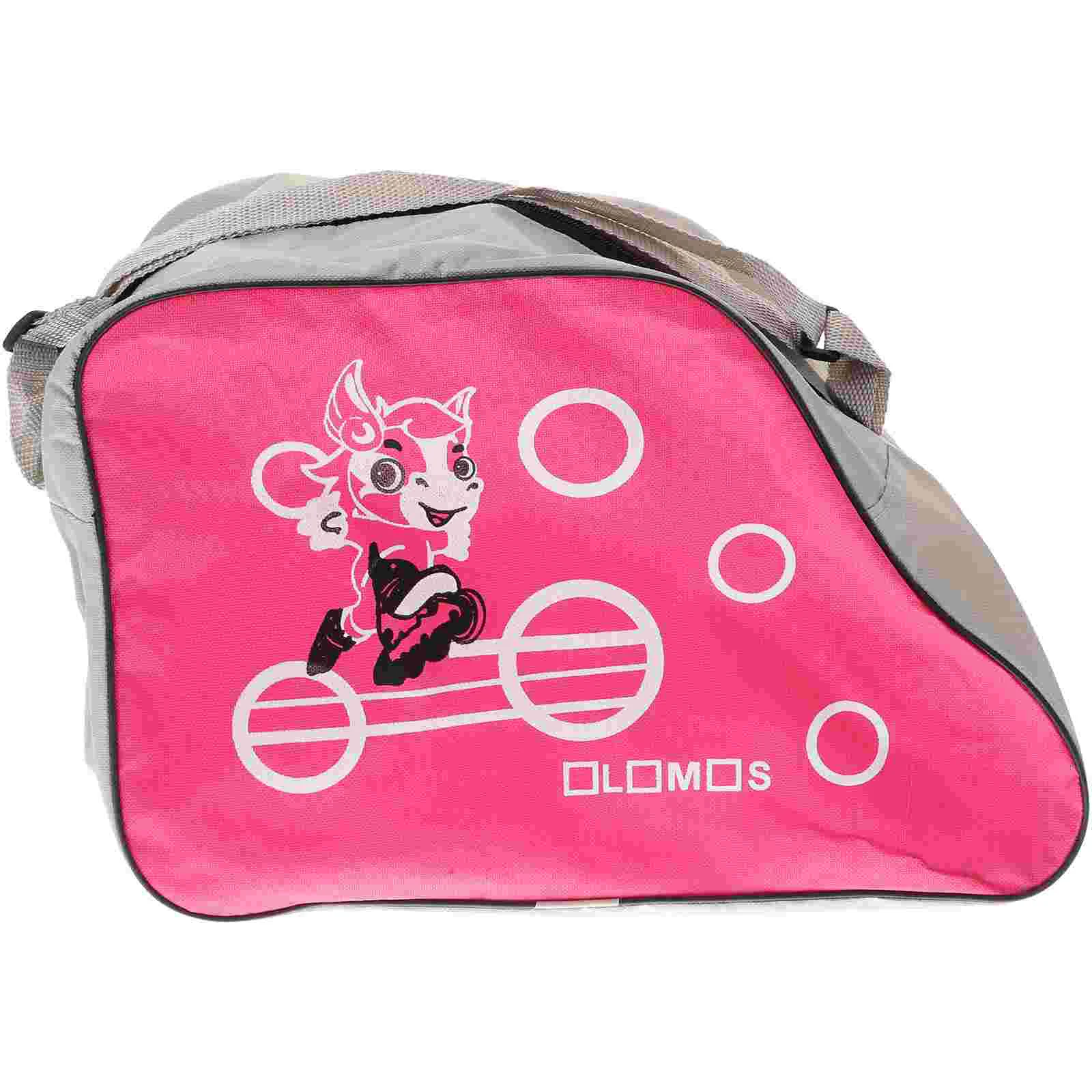 Skate Bag Portable Child Pink Roller Skates Sports Tote 4000X2700X1500CM for Ice Skating Roller Skates Bag