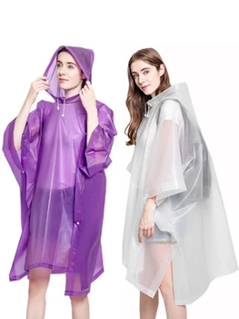 Transparent Windproof Bicycle Motorcycle Raincoat Woman Rain Poncho Impermeable EVA Hiking Raincoats For Man Rainwear