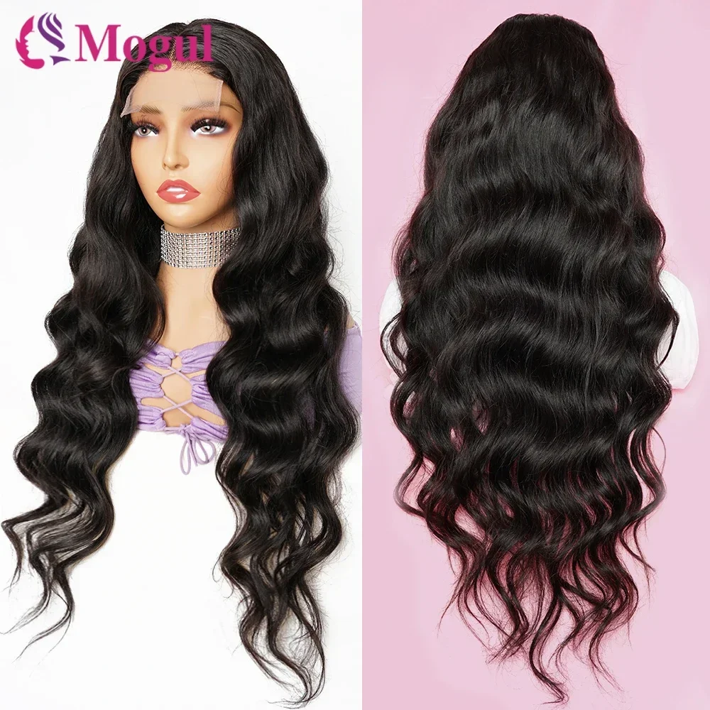 180% Density Body Wave 13x4 Lace Front Wigs 4x4 Transparent Lace Closure Human Hair Wig For Women Natural Color Remy Hair