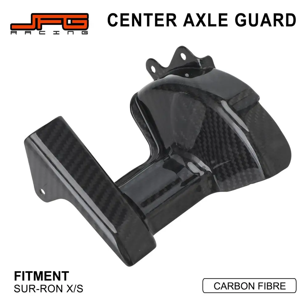 Funparts Accessori Moto In Fibra Di Carbonio Protezione Della Copertura Protettiva Dell'Asse Centrale Per Bici Elettrica Sur-Ron Surron Surron S/X