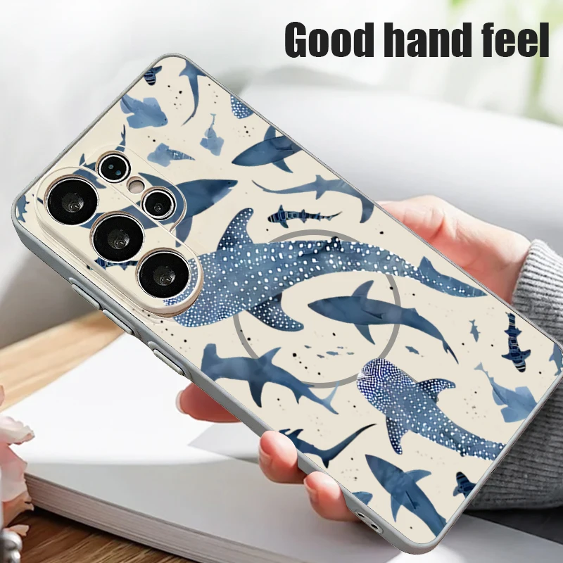 Whale Shark Magnetic Phone Case - Durable Hard Back Cover