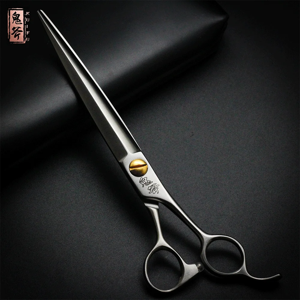Dog Grooming Scissors TAA GUIFU Dog Scissors Professional Pet Grooming Shears VG-10 Steel Handmade Scissors 7.5 Inch Pet Clipper Straight Shear SMB-75