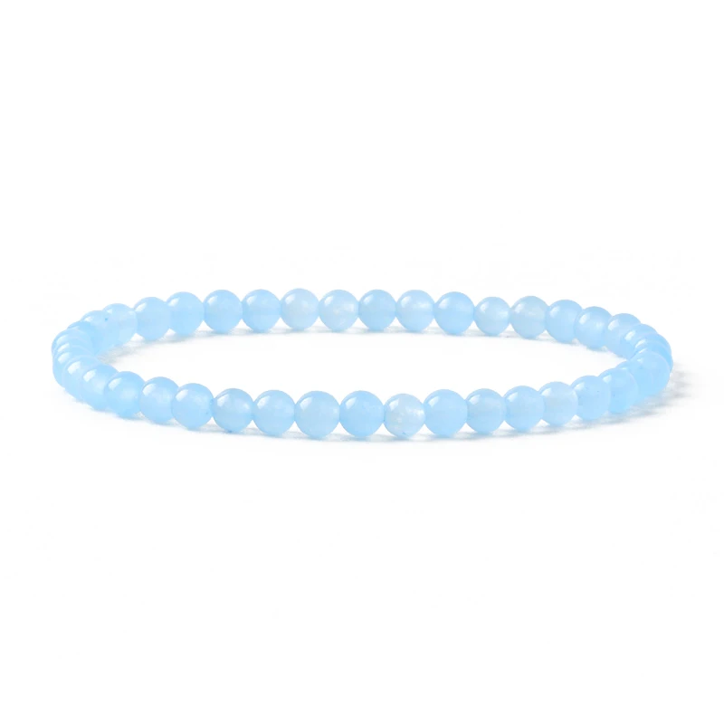 60 Perline Blu Avventurina Naturale 6 Mm: Pietre Sfuse Per Creazione Gioielli, Power Energy, Braccialetti Fai Da Te, 38 Cm