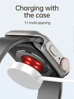 Verre + boîtier pour Apple Watch 11 10 46mm 42mm 9 8 7 45mm 41mm, protection d'écran, changement Ultra 3/2/1, couvercle pare-chocs iWatch 6 5 4 SE 44mm 4