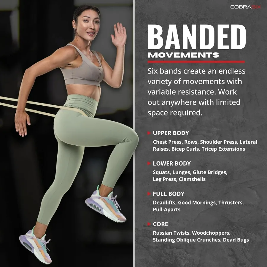 Resistance Bands | Long Resistance Bands for Working Out | Pull-Up Bands for Strength Training, Physical Therapy, Stretching, WO