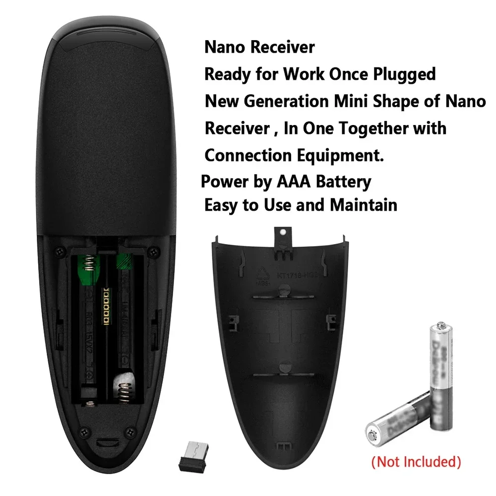 Remote Control G10S Air Mouse Voice 2.4G Wireless Gyroscope IR Learning for H96 MAX X88 PRO Android TV Box HK1