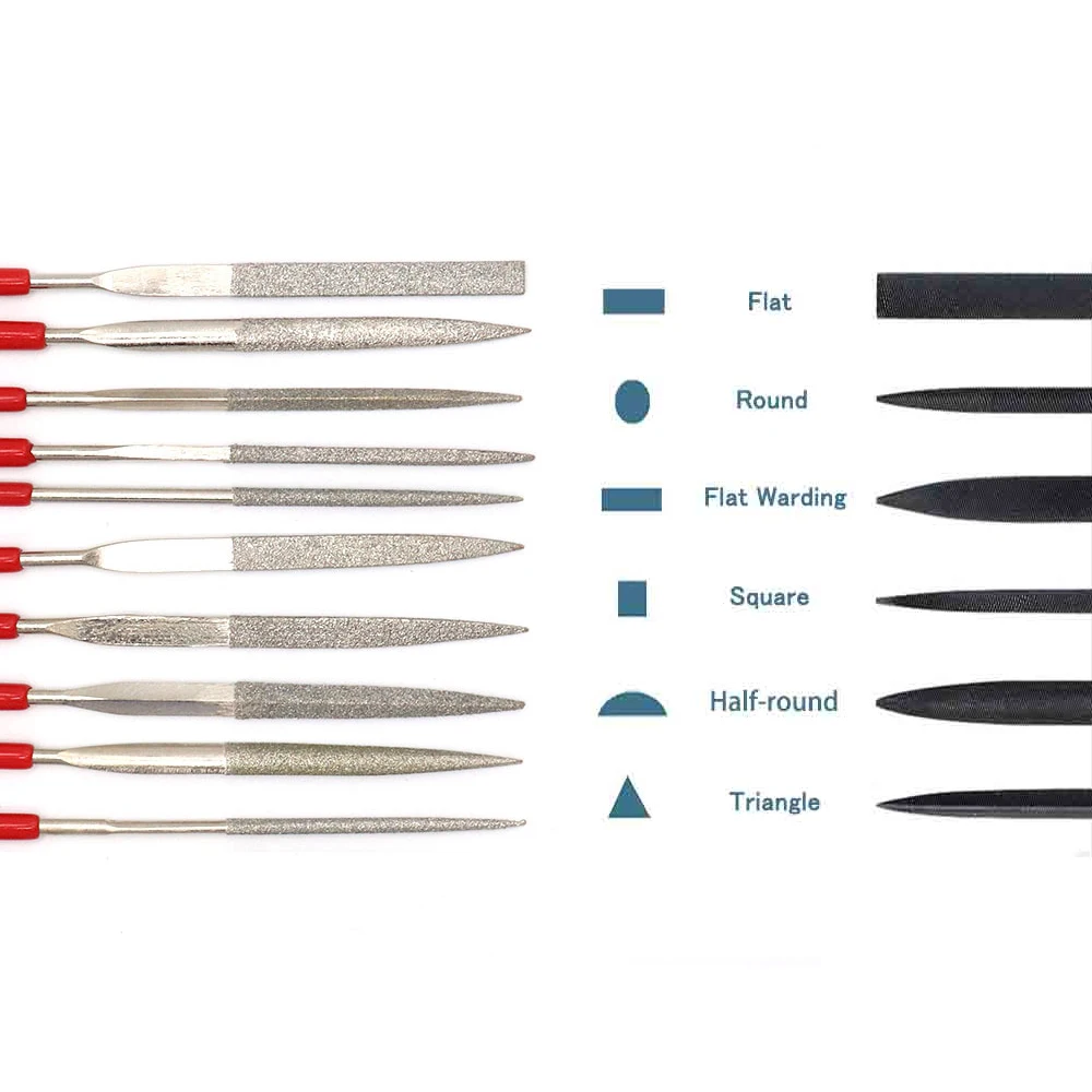 Description Picture 4 of itemDiamond Mini Needle File Set for Carpentry Jewelry Stone Glass Metal Ceramic Polish Carving DIY Craft Woodworking Hand Tools
