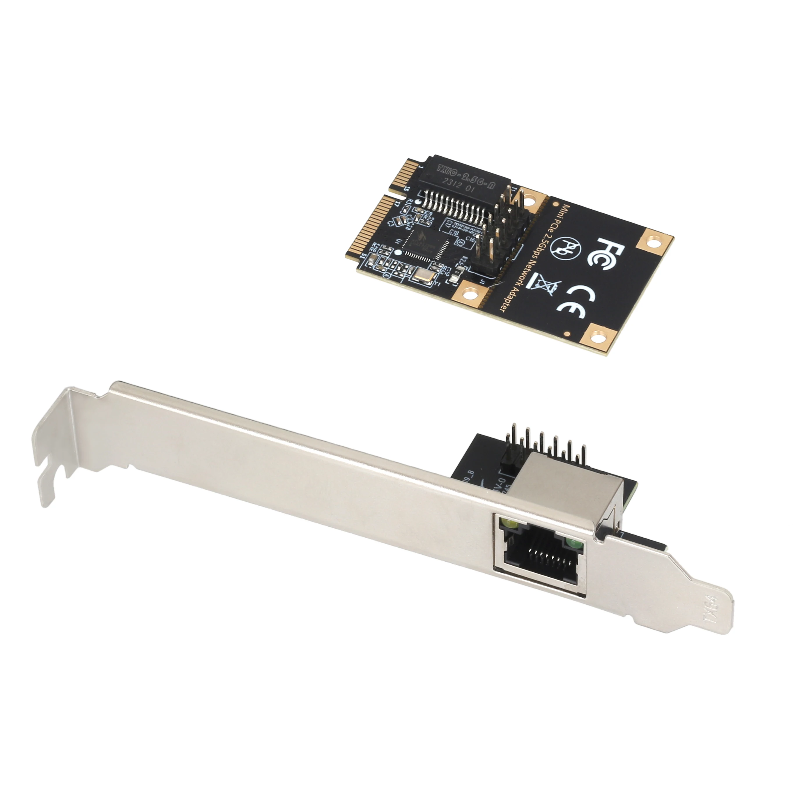 Realtek RTL8125BG 칩 2.5G/1G 미니 PCI 익스프레스 LAN 카드 미니 PCIE - RJ45 COM 포트