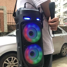 

Portable Multifunctional Wireless Outdoor Subwoofer Portable Square Dance Outdoor Bluetooth Audio Mobile KTV U Disk Speaker