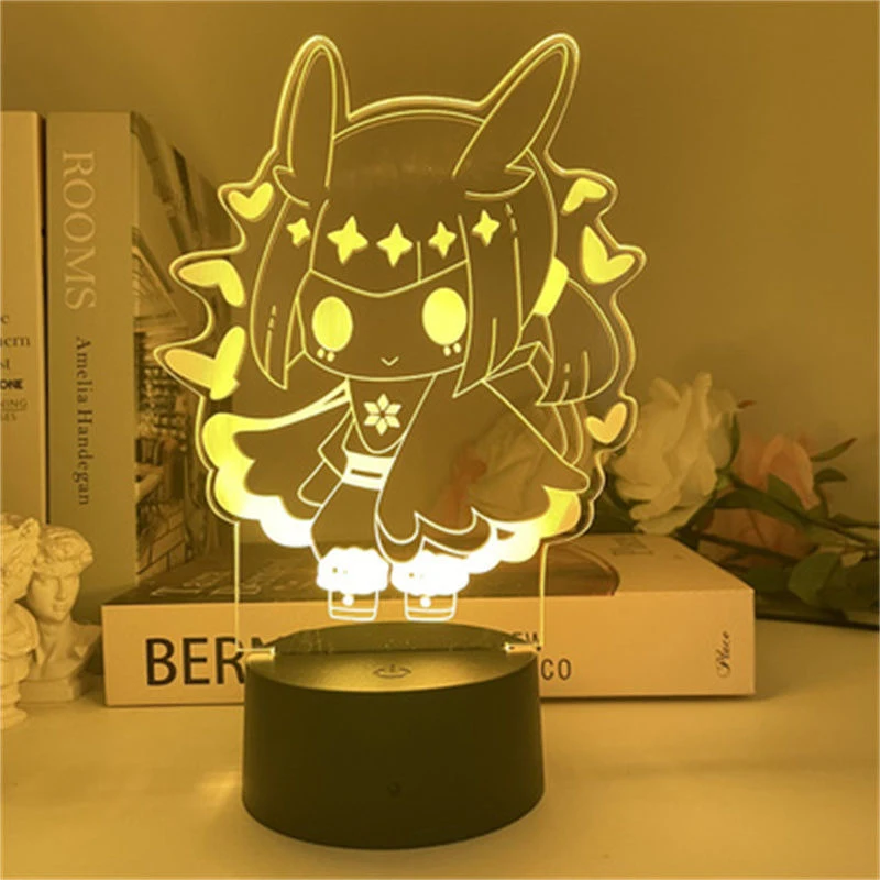 childrens night lights Sky Children of the Light 3d Led Lamp For Bedroom Manga Night Lights Anime Action Figure Room Decor Cute  Gift Luces nite light