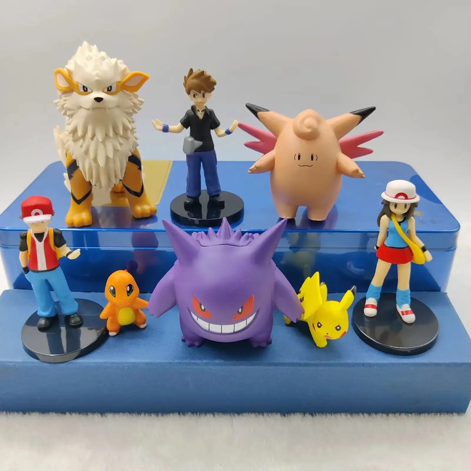 8pcs/set Pokemon Scale World Pikachu Ash Ketchum Misty