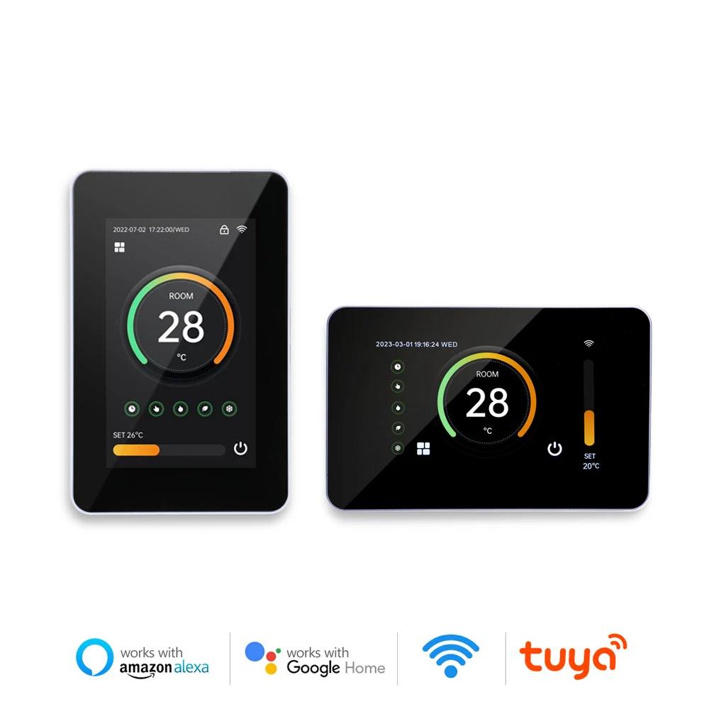 

Умный термостат Tuya, Wi-Fi, регулятор температуры нагрева со светодиодным сенсорным экраном по Цельсию/Фаренгейту, работа с Alexa Google Home