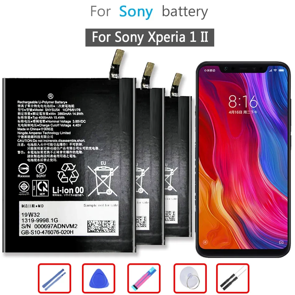 Batteria Snysu54 4000Mah Per Sony Xperia Pro/Xperia1 2Nd/Xperia5 2Nd/Xperia 5/Xperia 5Ii