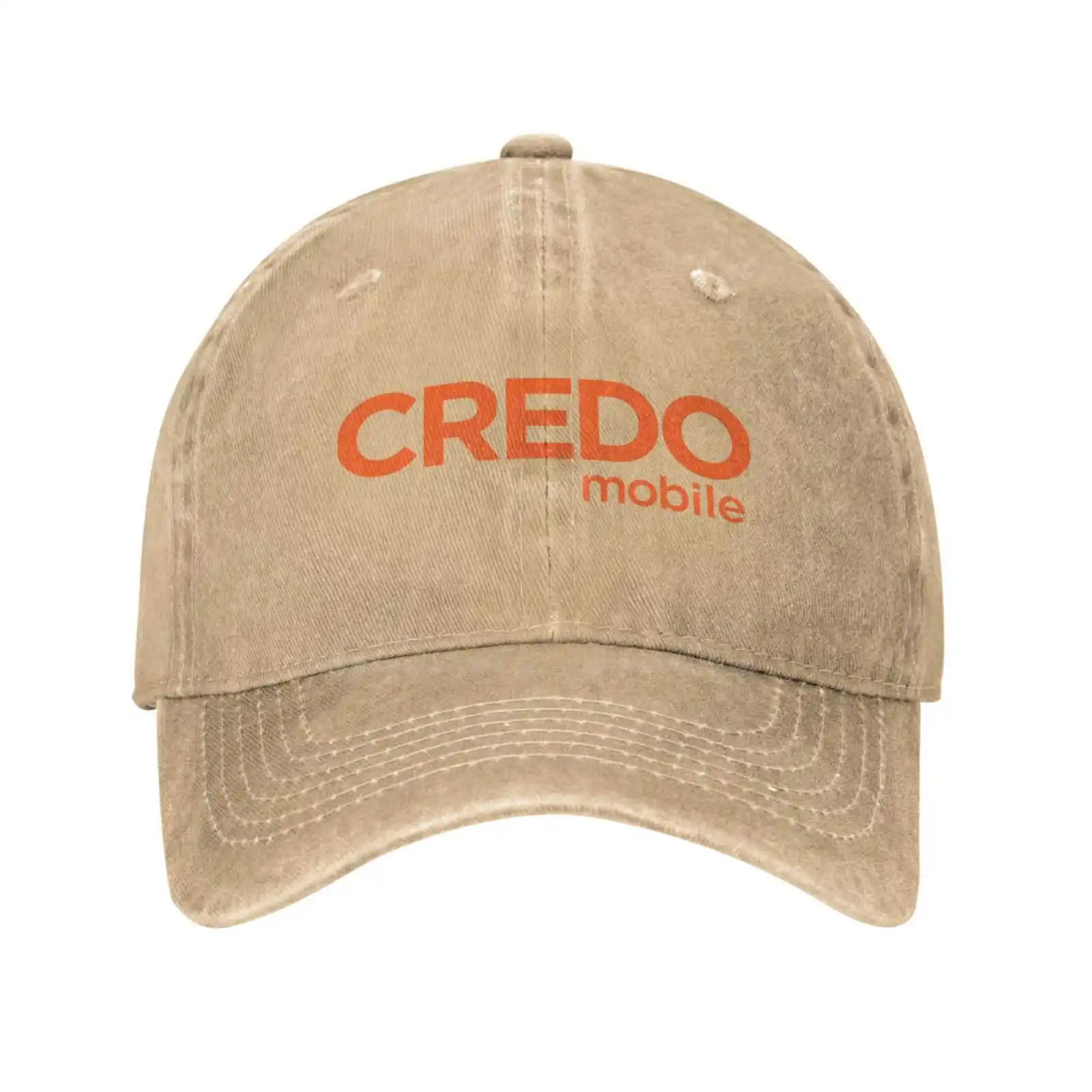 

Credo Mobile Logo Print Graphic Casual Denim cap Knitted hat Baseball cap