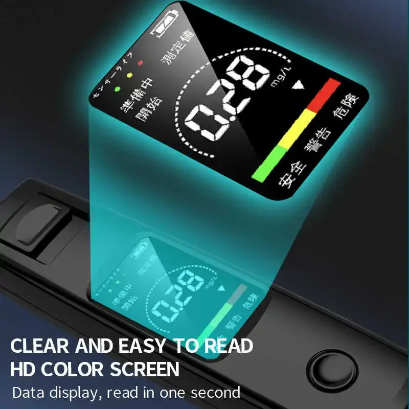 Alcohol Breathalyzer Digital Tester Professional Detector Police Alcotester LCD Display Drunk Driving Test Car Electronics