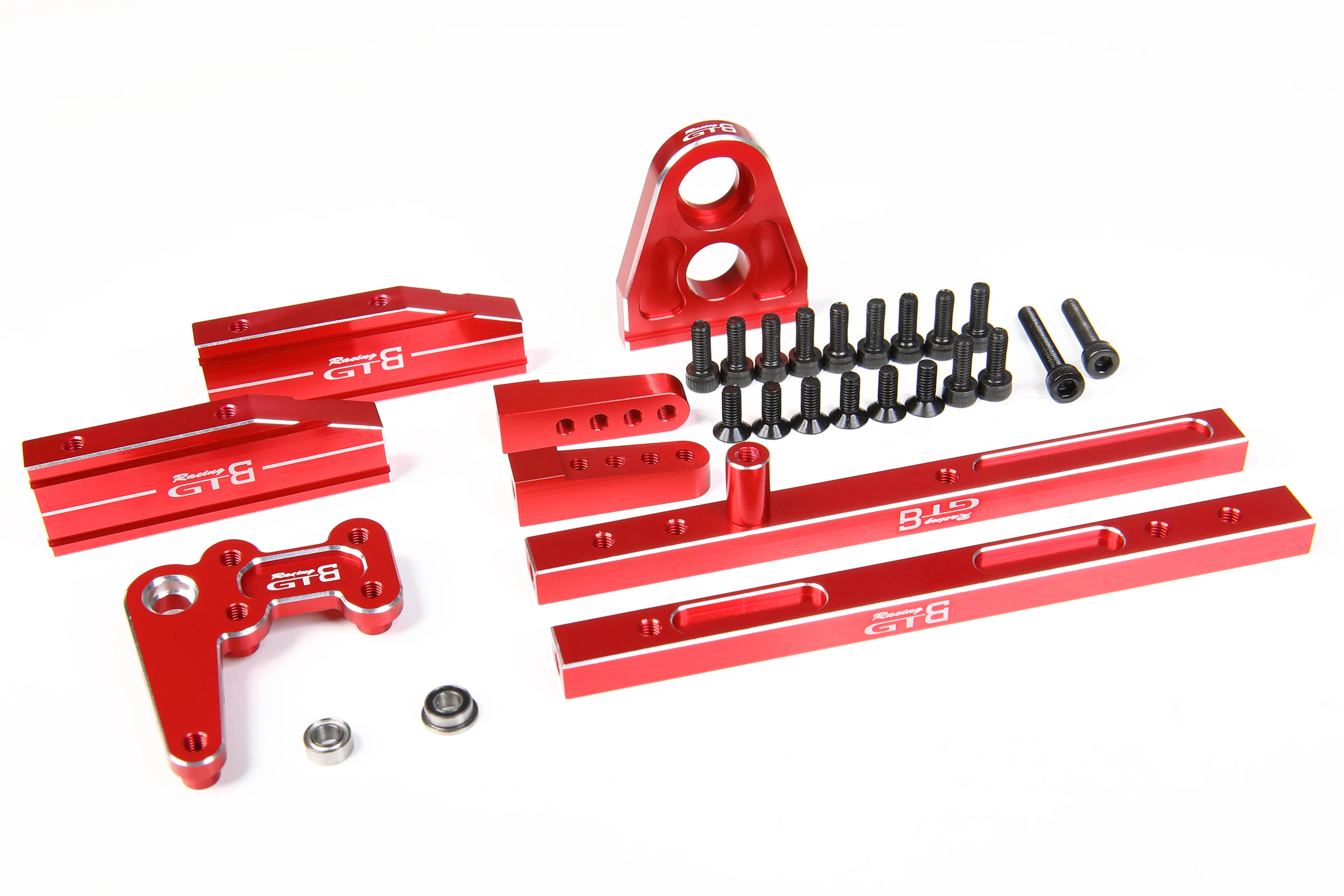 Gtb Kyosho Metal Steering Linkage Servo Engine Mount Paratia Per 1/8 Rc Car Mad Force Kruiser Foxx Mad Crusher Parte Di Aggiornamento