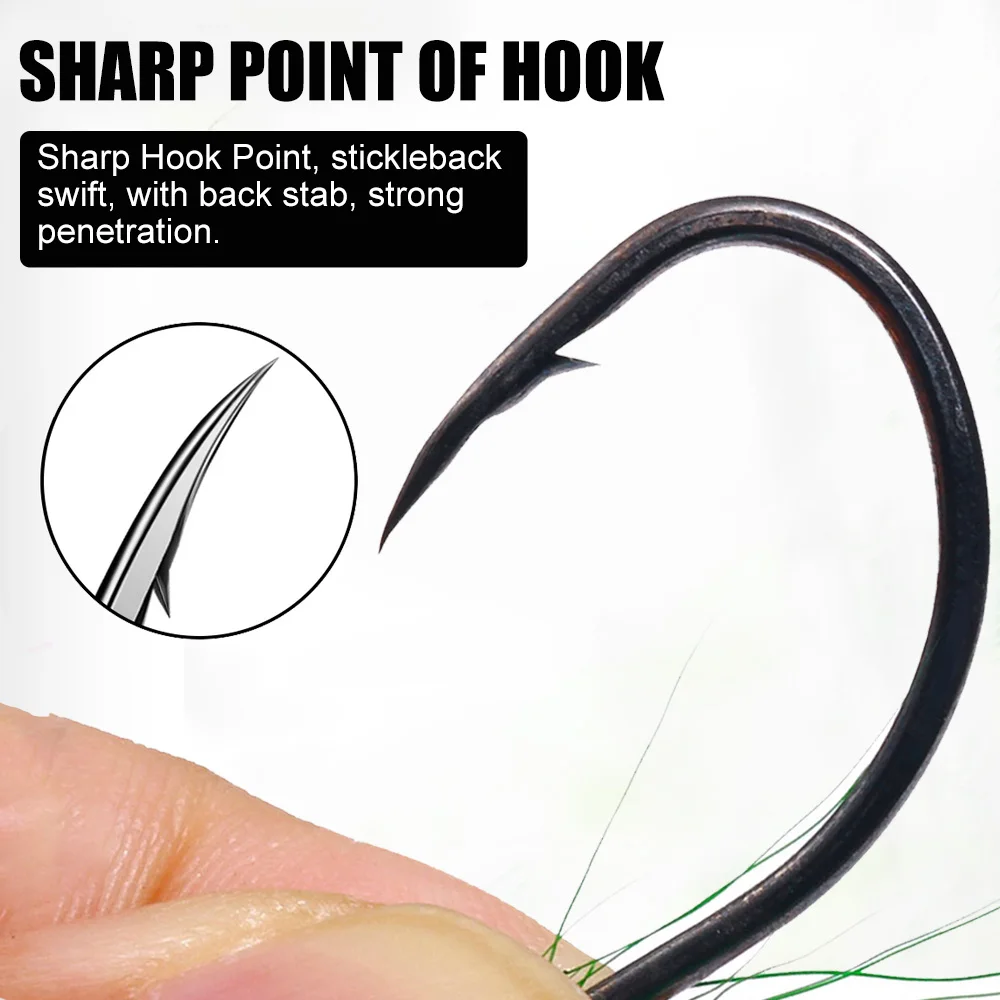 5Pcs Bucktail Teasers Fishing Hooks High Carbon Steel Steelhead Minnow Fly  Fishing Flies Lure for Salmon Trout Bass