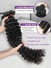 30 34 Inch Deep Wave Human Hair Bundles Curly Hair Burmese Weaving Raw Unprocessed Tissage Double Weft Virgin Hair Extensions 3