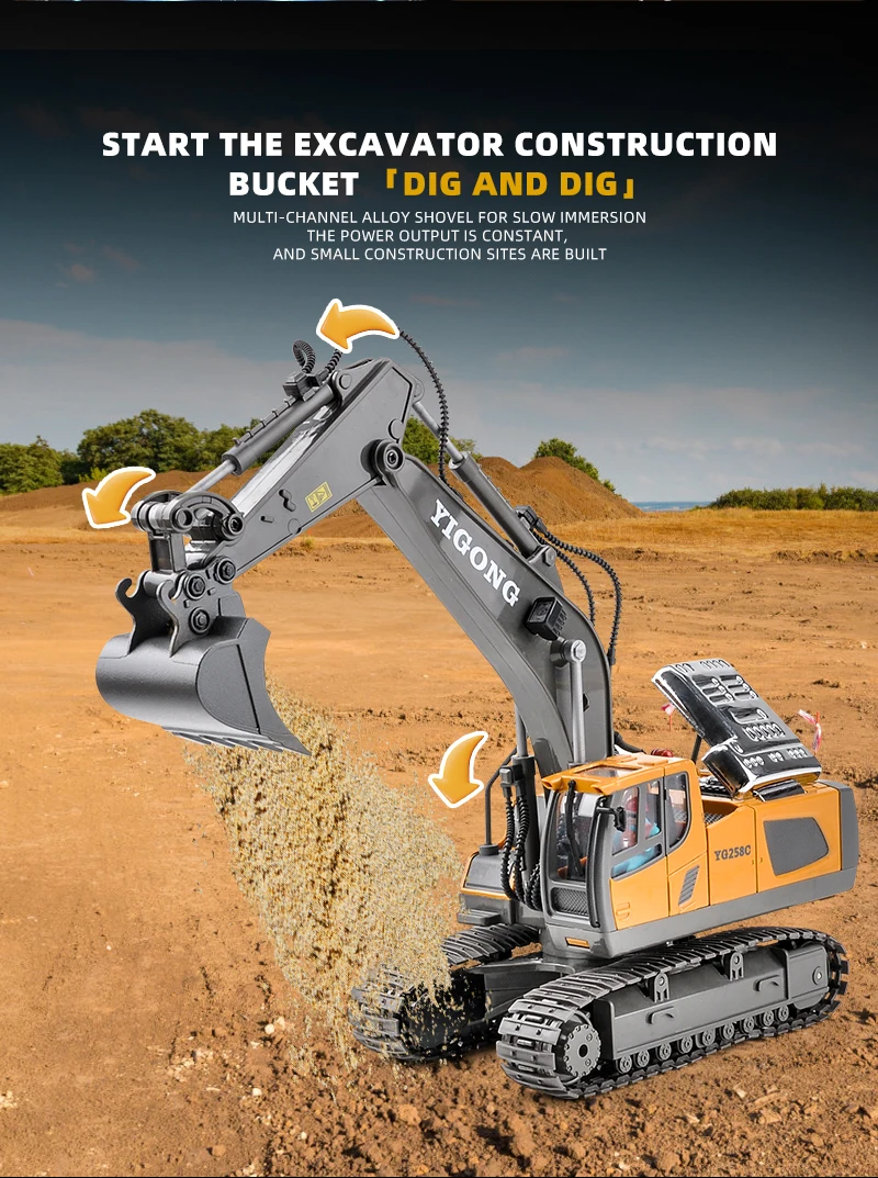 S51830e39dbc6411a92eee934b17375704 Kontrola pilot samochodowy Rc koparka ciągnik gąsienicowy wywrotka spychacz urządzenie inżynieryjne elektryczna zabawka dla dzieci prezent dla dzieci