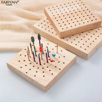 Wood Polishing Head Storage Board Nail Drill Bit Organizer Milling Cutter Holder 2.35mm Shank Fit Display Stand 1
