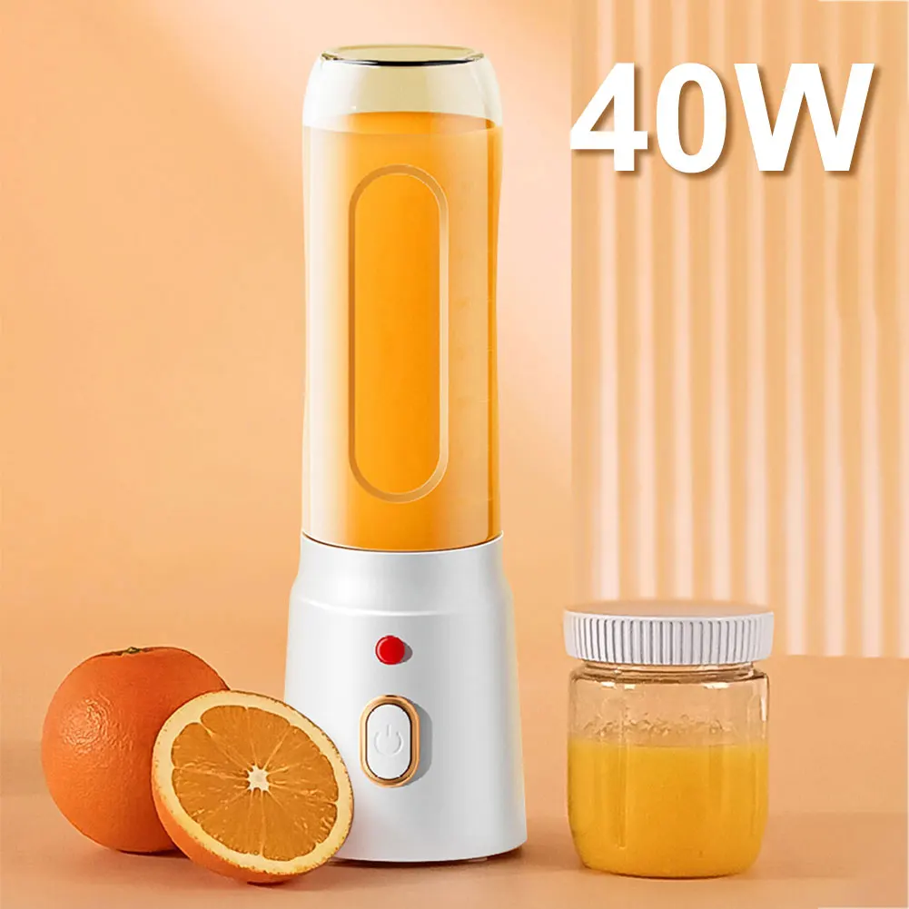 450ml Portable Wireless Blender Rechargeable Electric Fruit Juicer Machine 10 Blades for Juices Shakes Smoothies and Baby Food 3