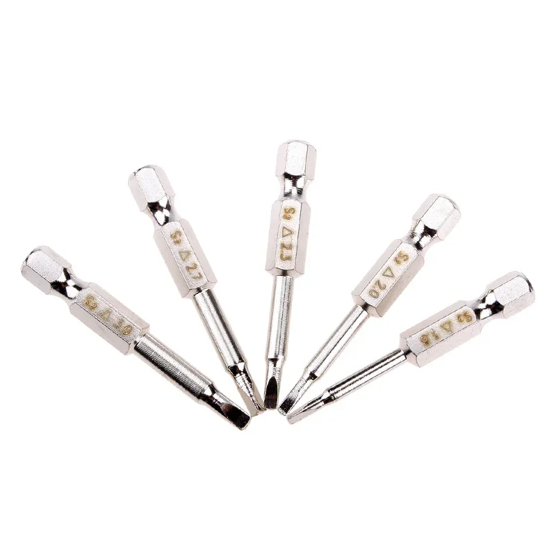 High Quality 5Pcs/Set New Pratical Magnetic Triangle Head Screwdriver Bits S2 Steel 1/4 Hex Shank 50mm Set #83357