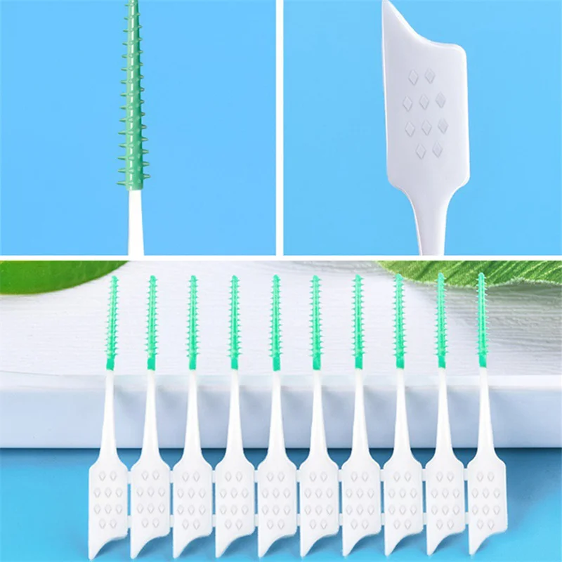 Silicone Brushes 160 Units Dental Toothpicks Brush Between Teeth Silicone  Toothpicks With Thread Oral Cleaning Tools - AliExpress