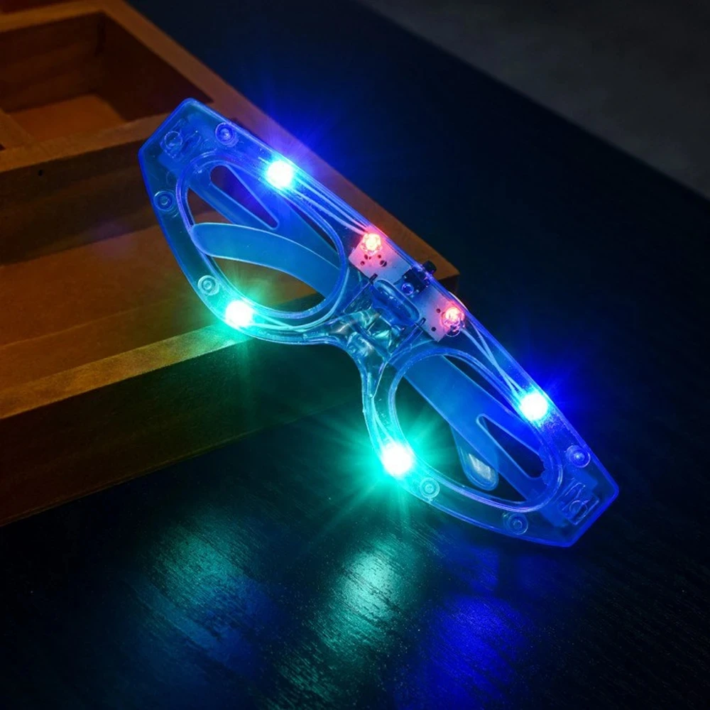 LED Light Up Glow Sunglasses 10/20/30/40/50 Pcs for Kids Adults Birthday Party Decoration