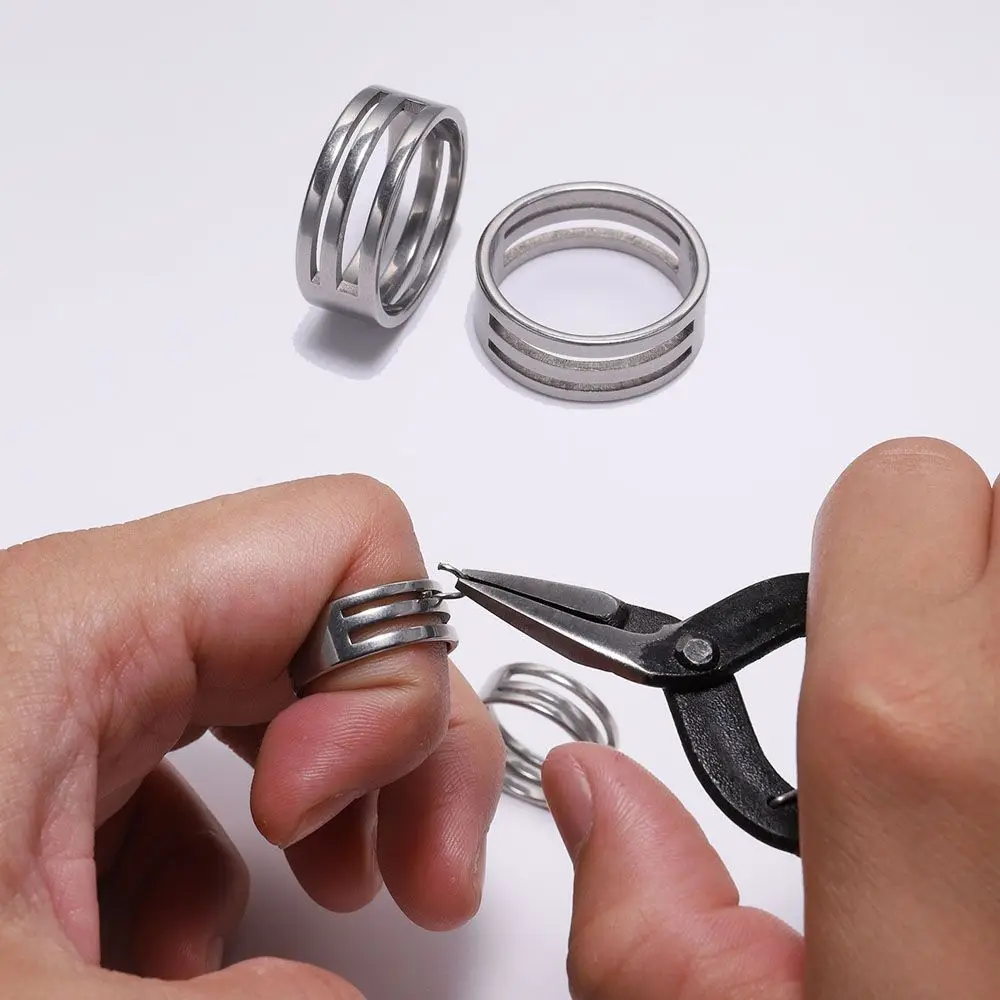 

Finger Ring Circle Handmade Craft Jewelry Making Jump Ring Open Closing Auxiliary tool Pliers Opening Helper