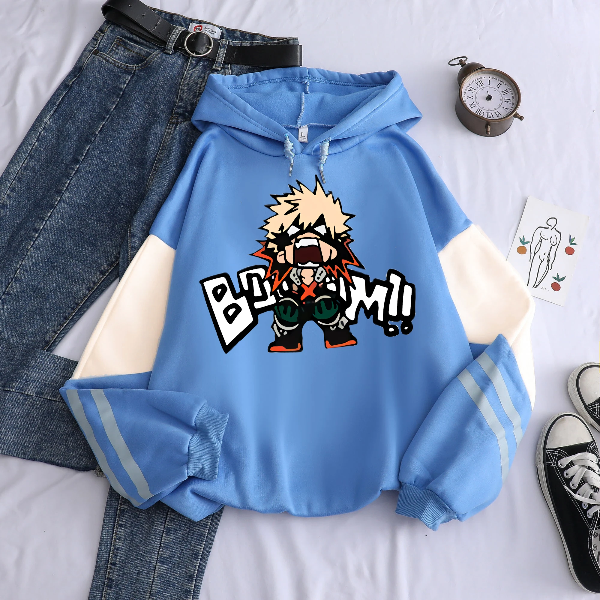 Hoodie Sudadera Bakugou Amazon Save Big On Bulk My Hero Academia