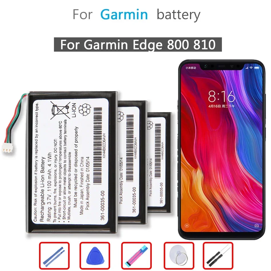 Batteria Di Ricambio 3610003500 Per Garmin Edge 800 810 361-00035-00 + Strumenti Gratuiti