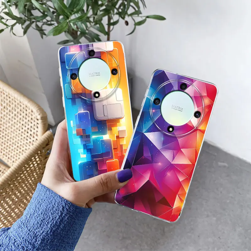 Luxury Flower Clear Soft Silicone Protective Phone Case