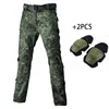 Russian Camo Tactical Pants Wear-resistant Hiking Pant Paintball Combat Pant +Knee Pads Hunting Clothes 1