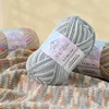 50G/Ball Combed Cotton Gradient Yarn 4Ply for Knit Clothes Color Gradient Dyeing Knitting Yarn with Milk Cotton Yarn 6