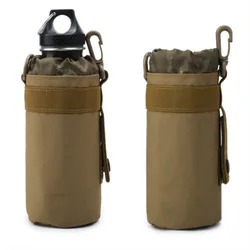 500ml Molle Water Bottle Pouch Bag Portable Military Tactical Outdoor Hiking Water Bottle Holder Kettle Carrier Hydration Bags