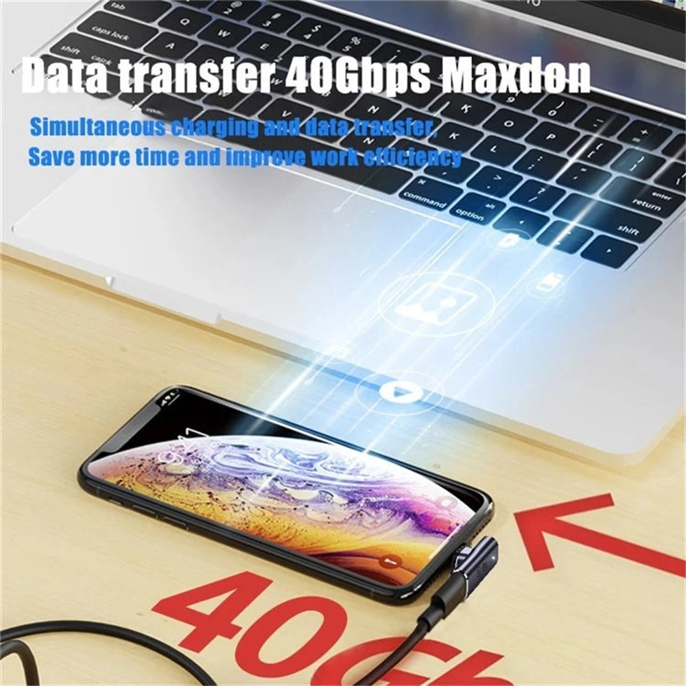 100W Type C Adapter OTG 40Gbps Magnetic Fast Data Transfer Tablet USB 4.0 Charging Converter for Phone Macbook Air Pro Laptop usb to type c adapter otg adapter type c adapter magnetic cable adapter magnetic charging adapter charging cable adapter charger power adapter