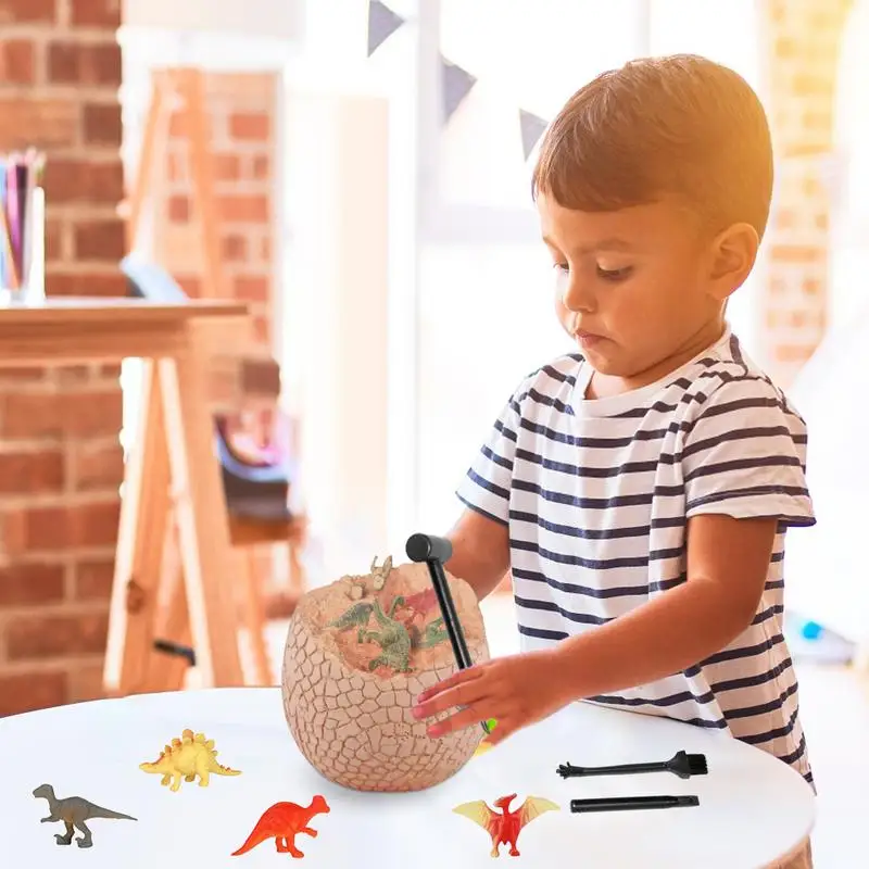 Dino Eggs Dig Kit uovo di pasqua giocattoli di dinosauro per bambini uovo di pasqua giocattoli di dinosauro archeologia scienza artigianato regali per bambini compleanno