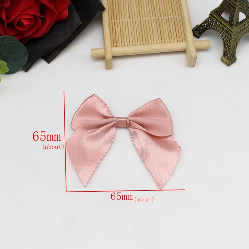 Description Picture 3 of item20/50PCS 65*65mm Ribbon Bows Decoration Bows For Craft Packages Small Bowknot Craft Wedding Christmas Tree for Clothes Accessori