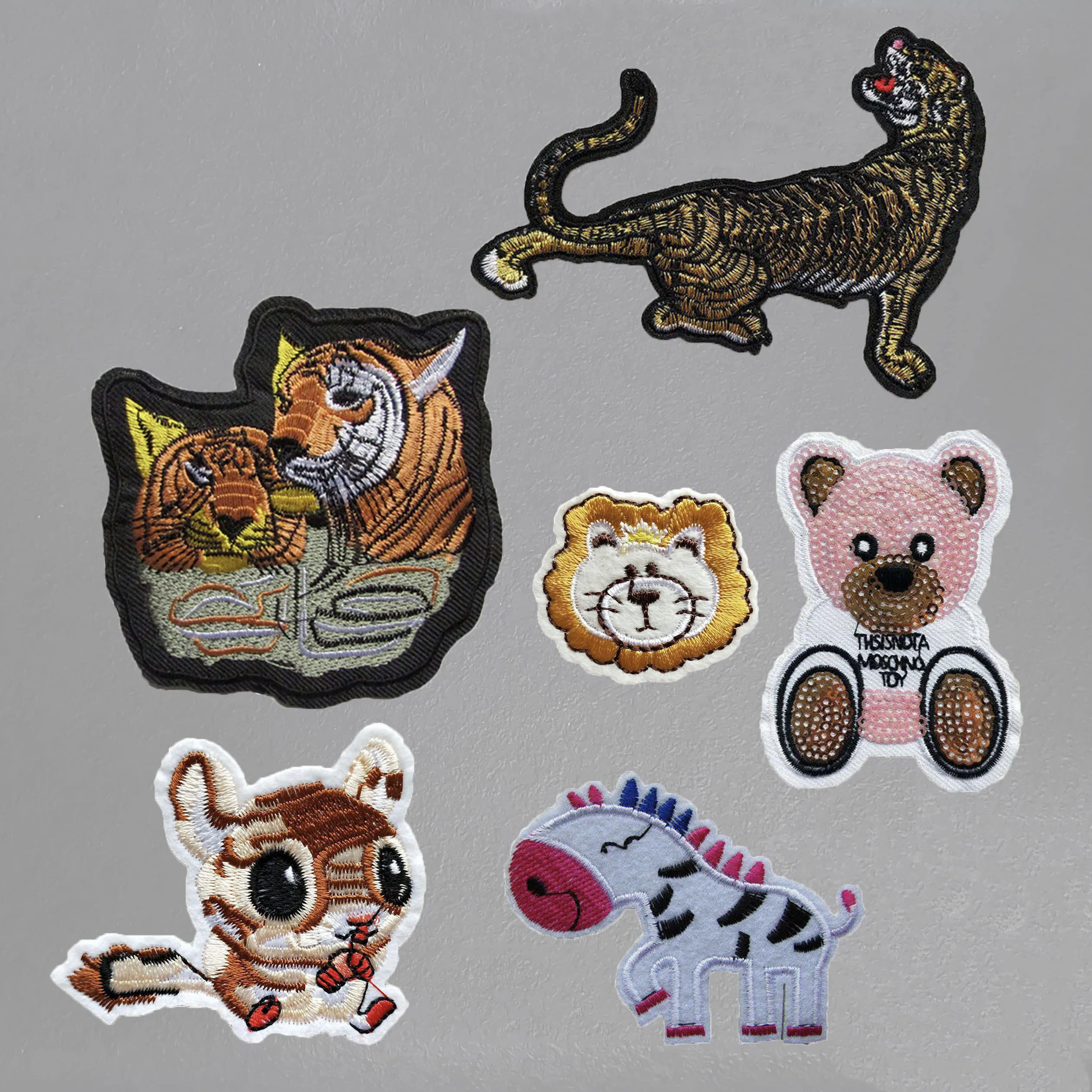 Parches Termoadhesivos Para Ropa - 10 Unidades, Animales Bordados, Para Planchar En Jeans, Mochilas, Chaquetas