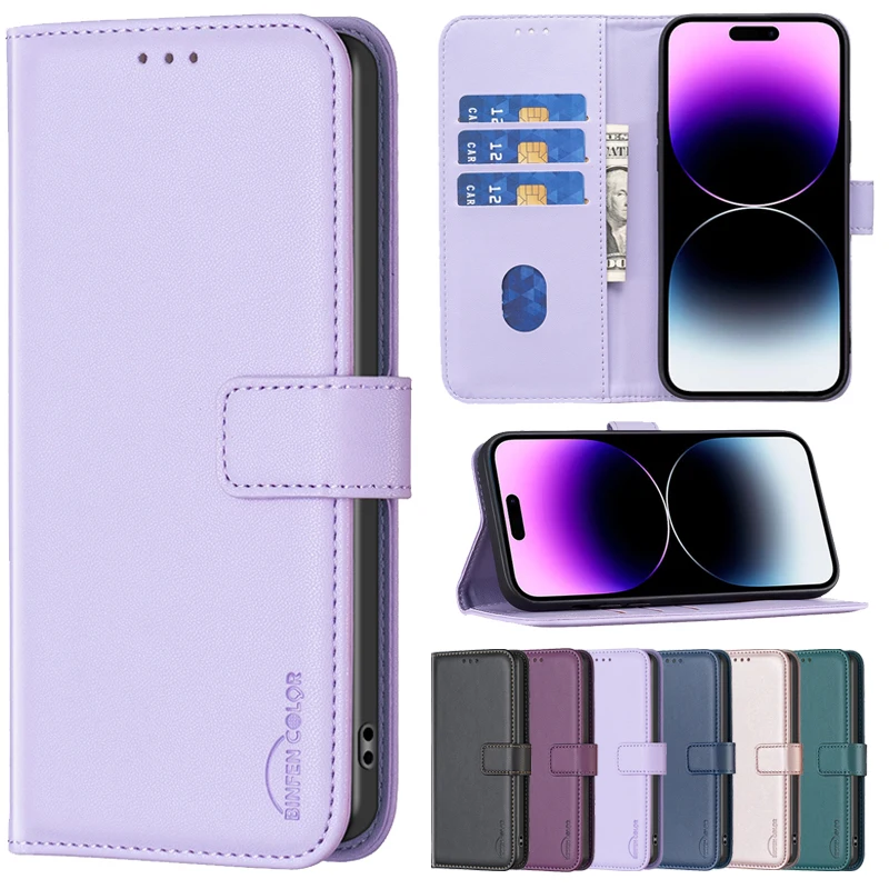 

Wallet Magnetic Flip Leather iPhone Case For 15 Pro Max 14 Pro Max 13 Mini 12 Pro Max 11 Pro SE 2022 X XR XS Max 8 7 6 6S Plus