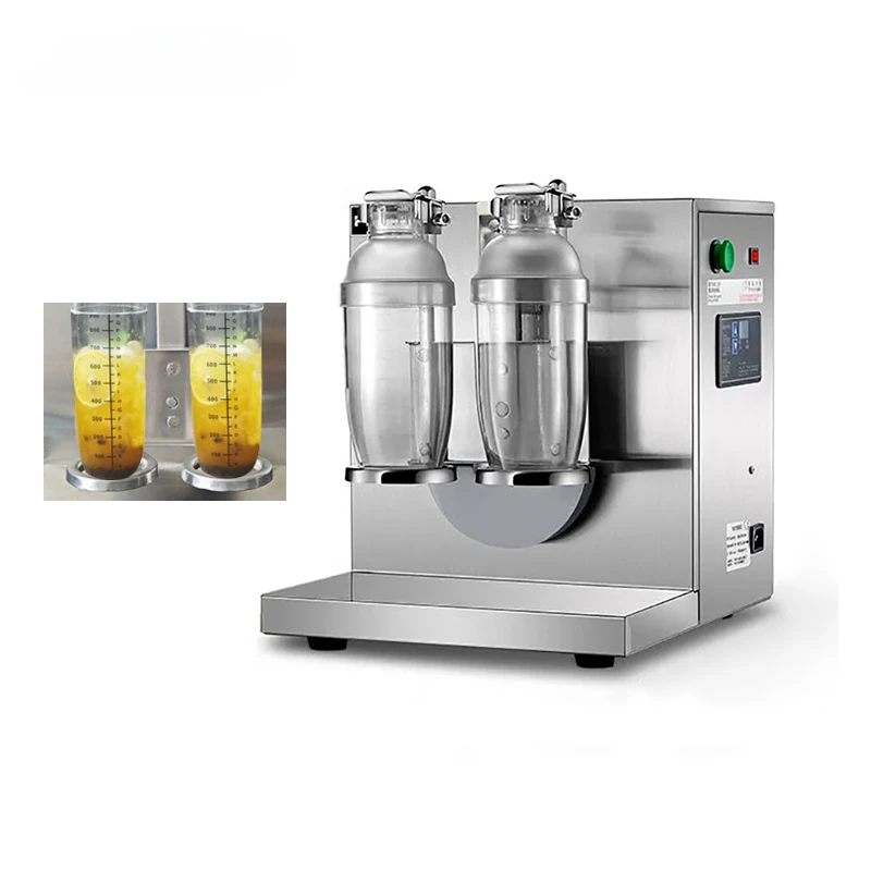

Commercial Boba shaker Bubble Tea Shaker Double-head Pearl Milk Tea Shaking Machine Stainless Steel Milk Tea Shaker Cup Shaker