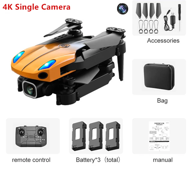 rc wifi camera BBSONG Mini Drone 4K HD Dual Camera WIFI FPV Professional Automatic Obstacle Avoidance RC Quadcopter KY907 Dron Toy For Boy Gift foldable fpv wifi rc quadcopter remote control drone RC Quadcopter