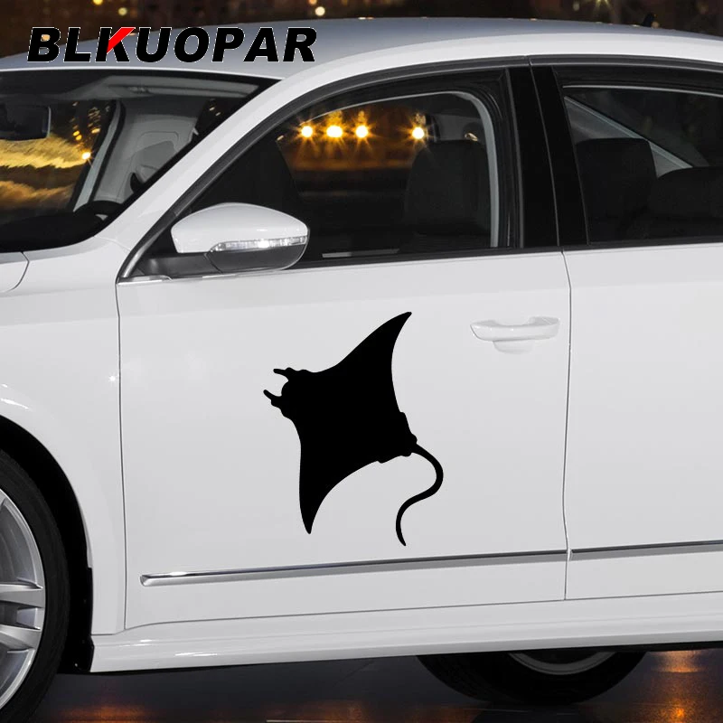 

BLKUOPAR for Manta Ray Car Stickers Sunscreen Waterproof Funny Decal Personality Fashionable Windshield Laptop Car Accessories