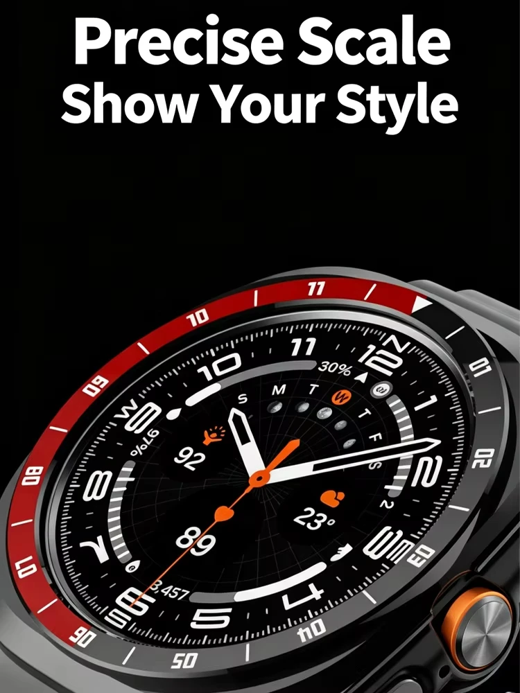 Protective Hard PC Bumper Shell with Scale Bezel for Smartwatch - Cover for 47mm Ultra 2