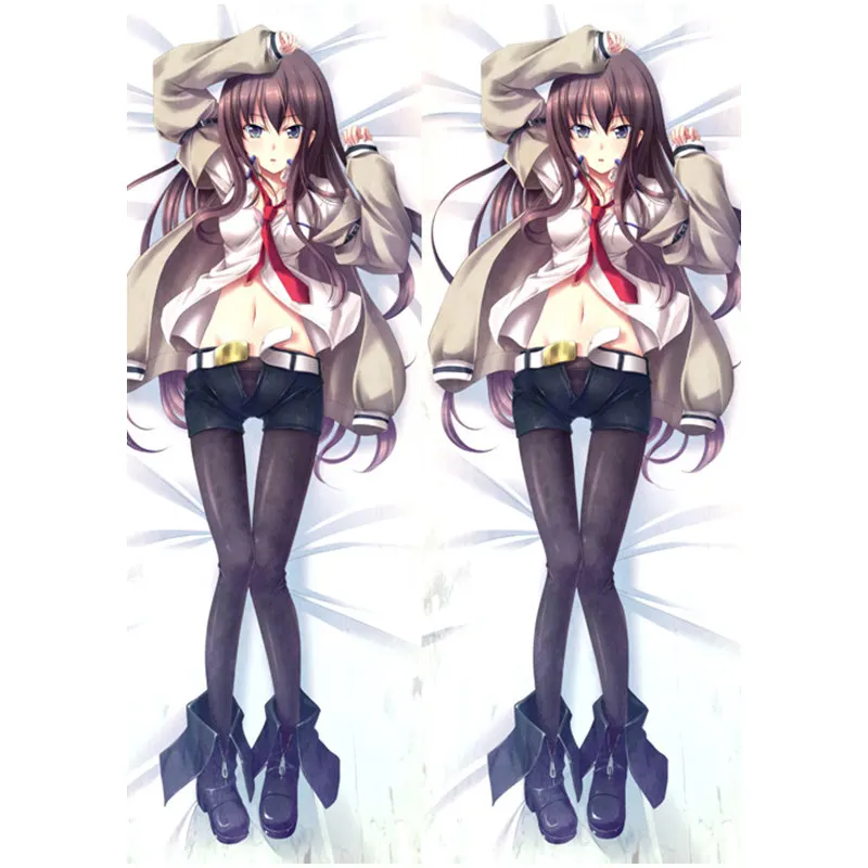 

Hot Anime Steins Gate Pillow Cover Makise Kurisu Dakimakura Case 3D Double-sided Bedding Hugging Body Pillowcase Customize Gifts